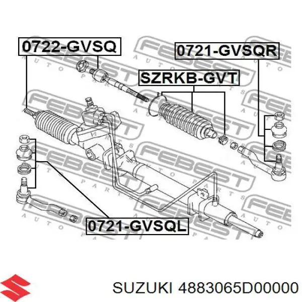 4883065D00000 Suzuki barra de acoplamiento