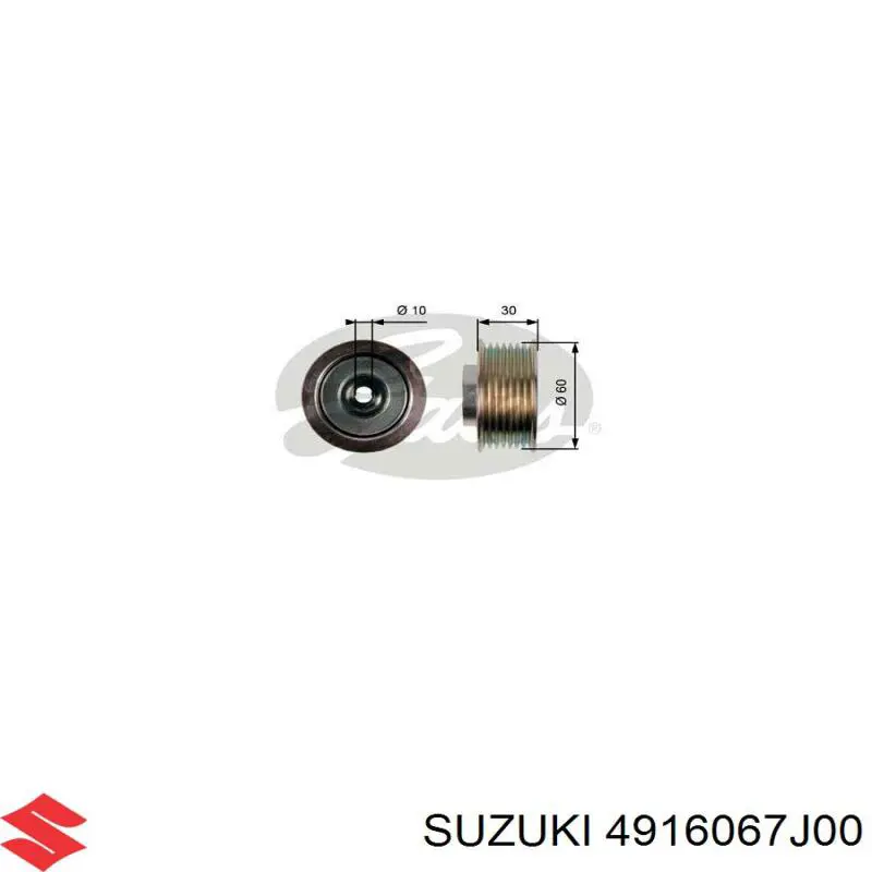 Polea inversión/guía, correa auxiliar servicios Suzuki 4916067J00 precio, desde 31,57 EUR