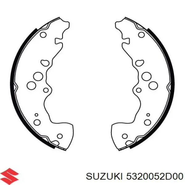 5320052D00 Suzuki zapatas de frenos de tambor traseras