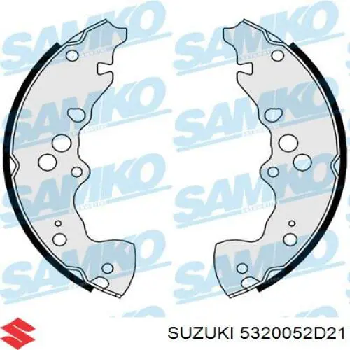 53200-52D21 Suzuki zapatas de frenos de tambor traseras