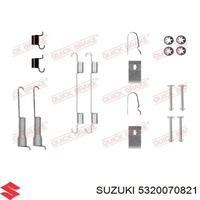 5320070821 Suzuki zapatas de frenos de tambor traseras