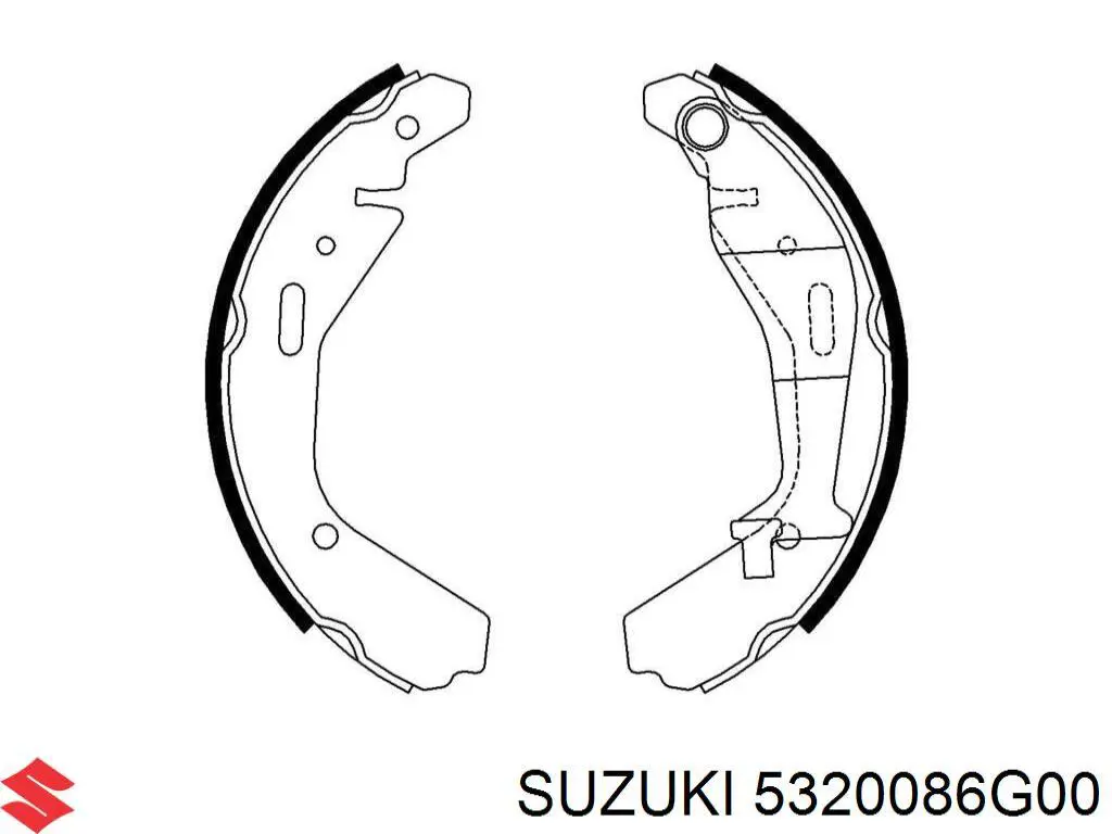 Zapatas de freno de tambor traseras Suzuki 5320086G00 precio, desde 20,84 EUR