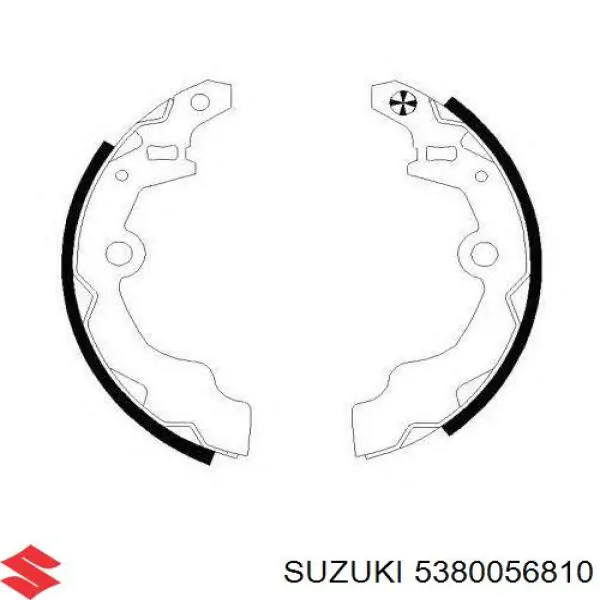 Zapatas de frenos de tambor traseras para Subaru Justy (KAD)