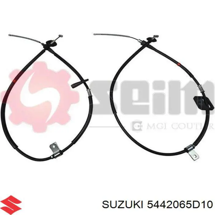 5442065D10 Suzuki cable de freno de mano trasero izquierdo