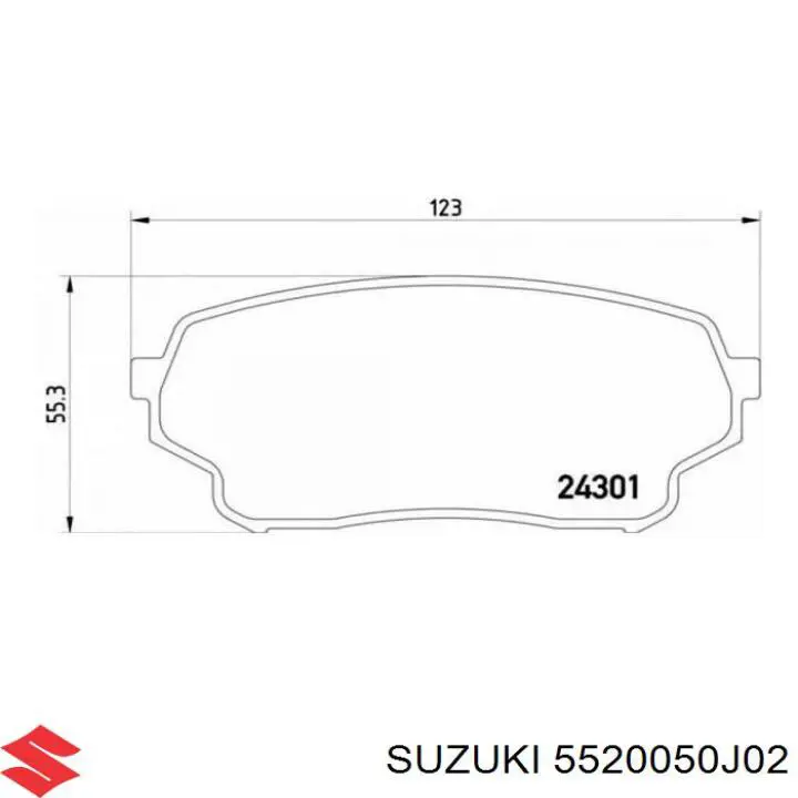5520050J02 Suzuki pastillas de freno delanteras
