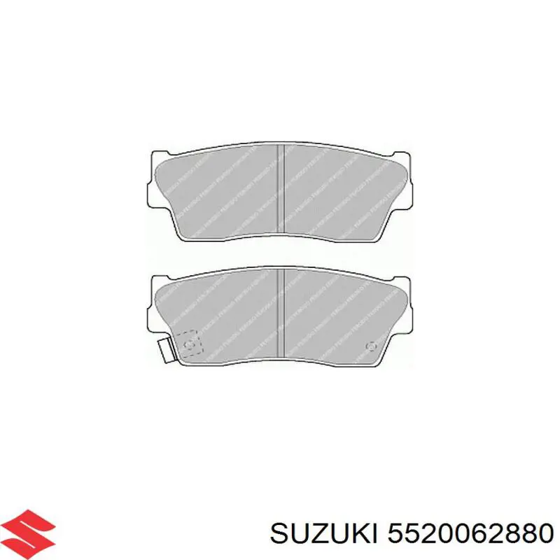 5520062880 Suzuki pastillas de freno delanteras