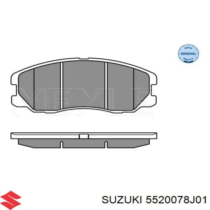 Comprar 5520078J01 Suzuki Pastillas delanteras de freno