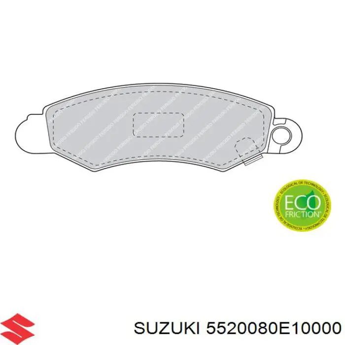 55200-80E10-000 Suzuki pastillas de freno delanteras