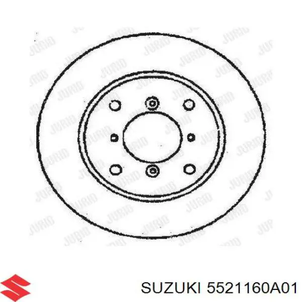 Comprar 5521160A01 Suzuki Freno de disco delantero
