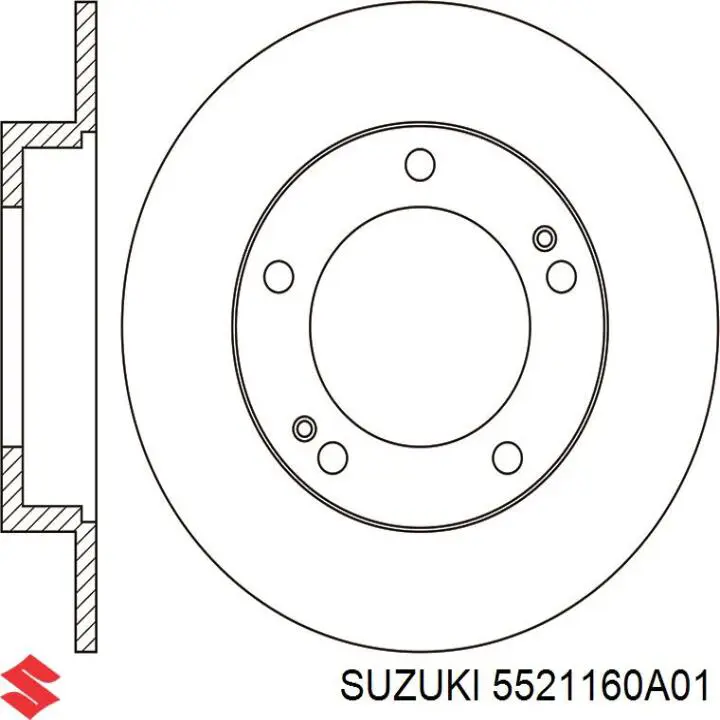 5521160A01 Suzuki disco de freno delantero