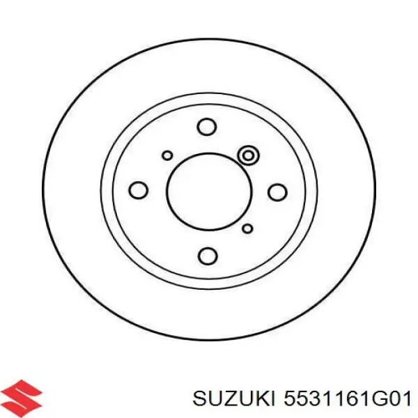 5531161G01 Suzuki disco de freno delantero