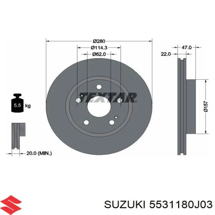 5531180J03 Suzuki