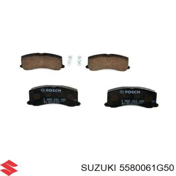 5580061G50 Suzuki pastillas de freno delanteras