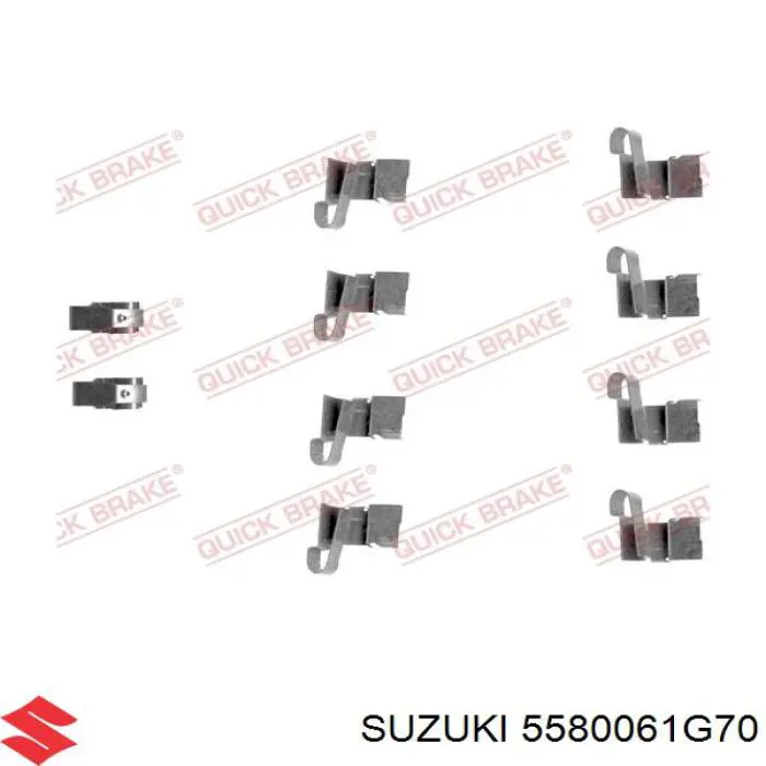 5580061G70 Suzuki pastillas de freno delanteras