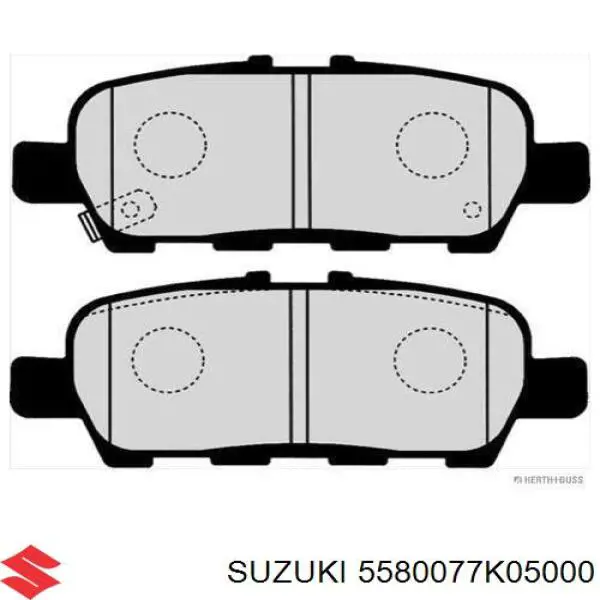 5580077K05000 Suzuki Pastillas freno traseras