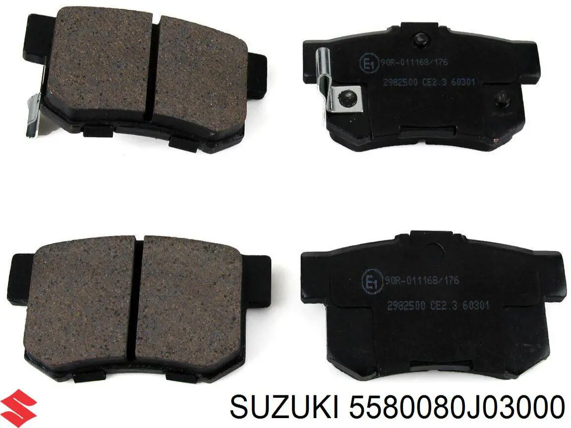 Comprar 5580080J03000 Suzuki Pastillas de freno traseras