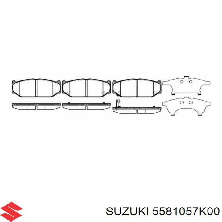 Pastillas de freno delanteras Suzuki Swift 4 MZ, EZ