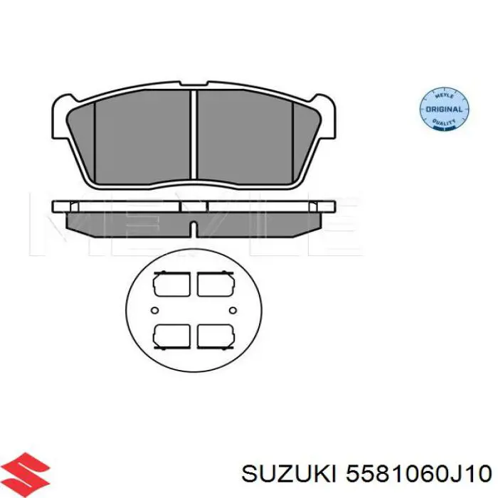 5581060J10 Suzuki pastillas de freno delanteras