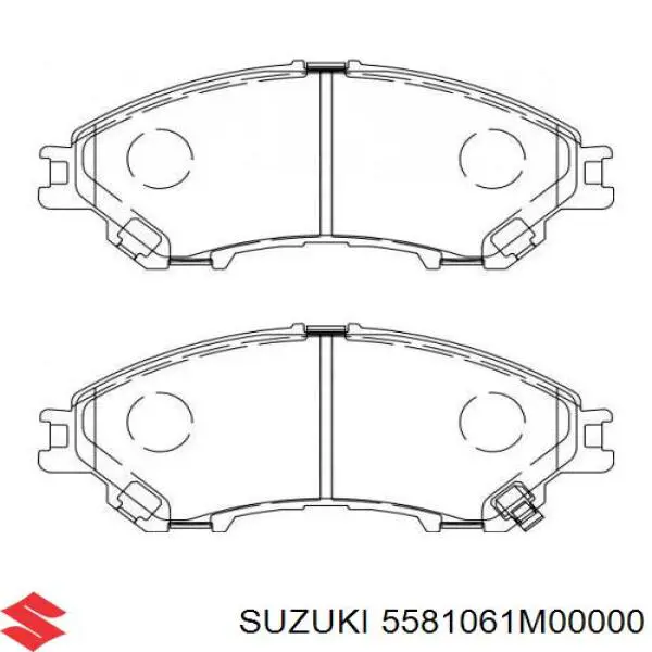 5581061M00000 Suzuki pastillas de freno delanteras