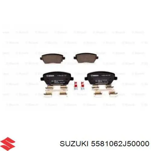 Comprar 5581062J50000 Suzuki Pastillas delanteras de freno
