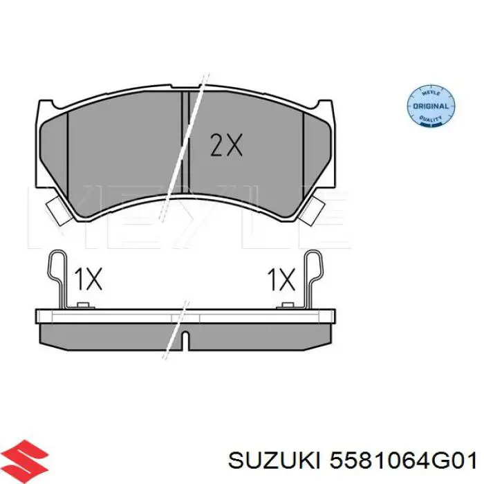 5581064G01 Suzuki Pastillas delanteras