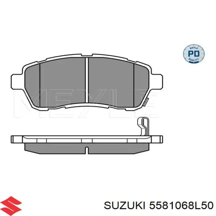 Pastillas de freno 5581068L50 Suzuki