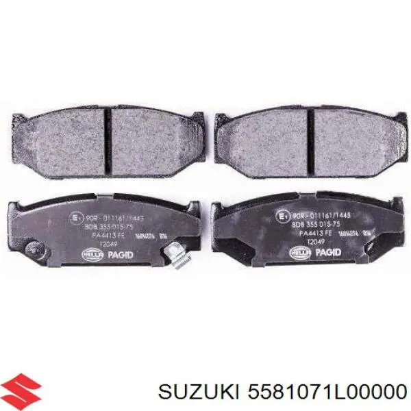 5581071L00000 Suzuki pastillas de freno delanteras