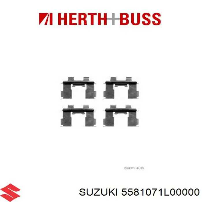 Comprar 5581071L00000 Suzuki Pastillas delanteras de freno