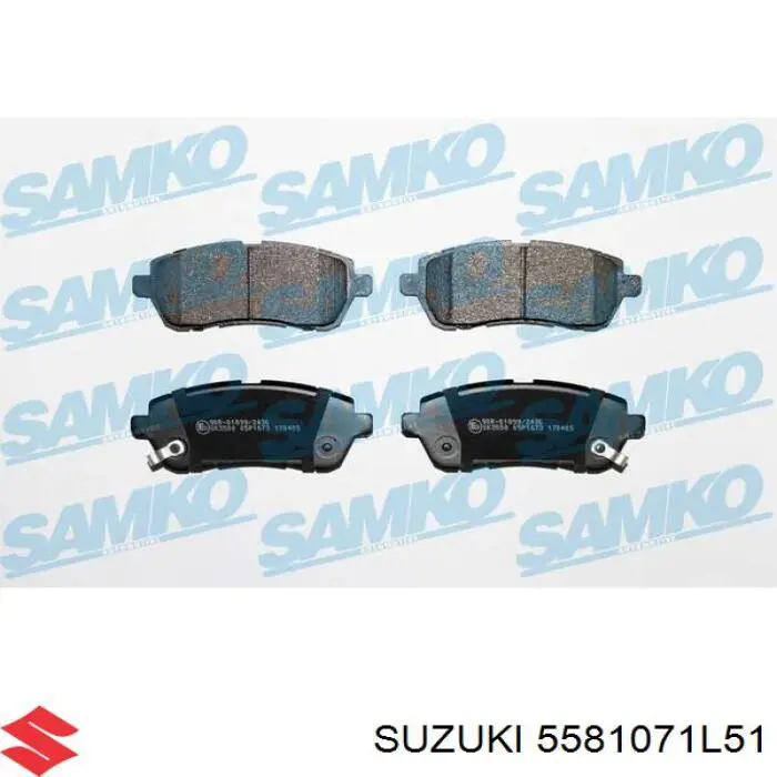 Pastillas de freno delanteras Suzuki Swift 4 MZ, EZ