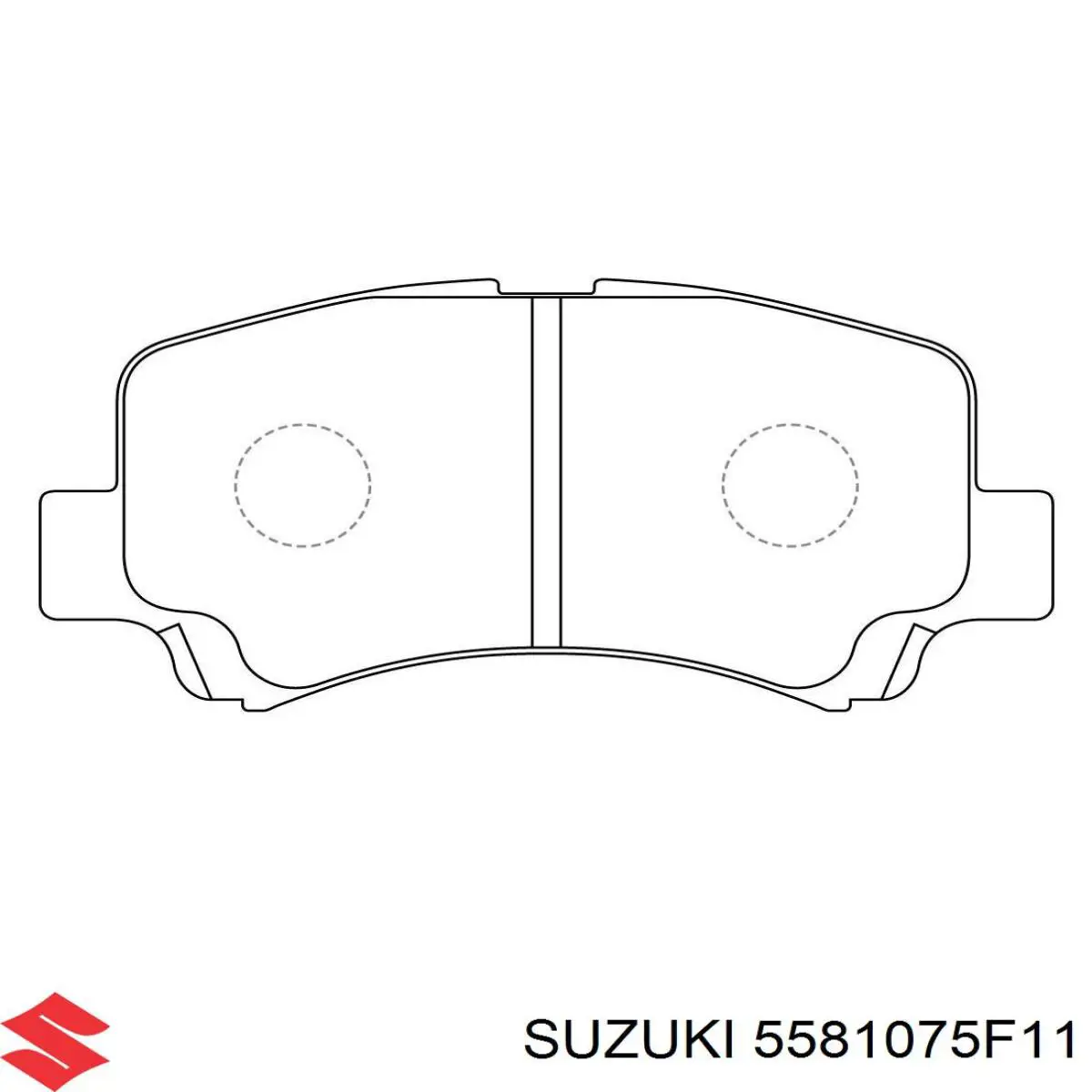 5581075F11 Suzuki pastillas de freno delanteras