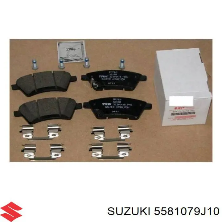 5581079J10 Suzuki pastillas de freno delanteras