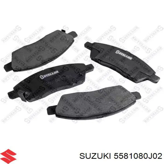 5581080J02 Suzuki pastillas de freno delanteras