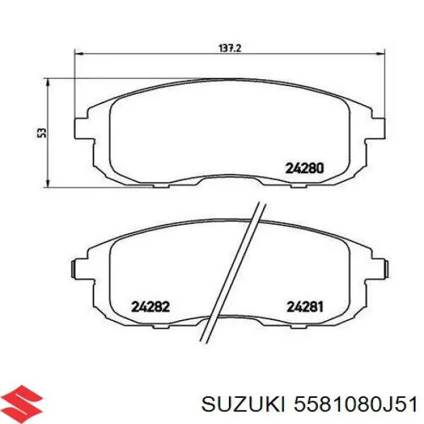 Pastillas freno delanteras Suzuki 5581080J51 precio, desde 27,32 EUR