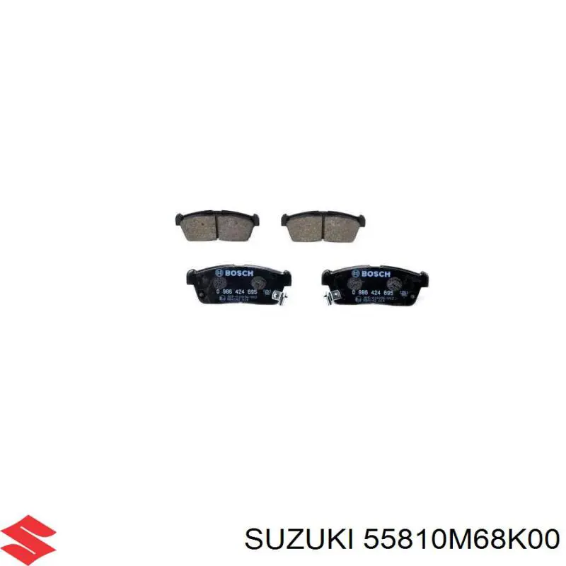 55810M68K00 Suzuki pastillas de freno delanteras