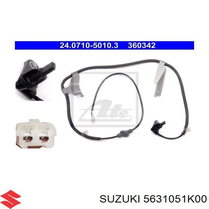 5631051K00 Suzuki sensor abs trasero derecho