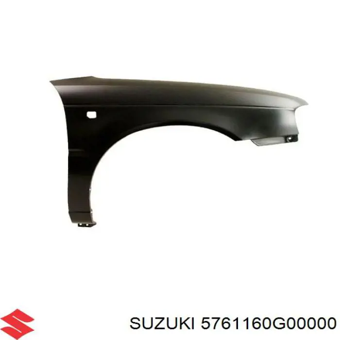 5761160G00000 Suzuki guardabarros delantero derecho