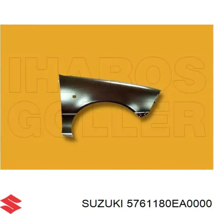 5761180EA0000 Suzuki guardabarros delantero derecho