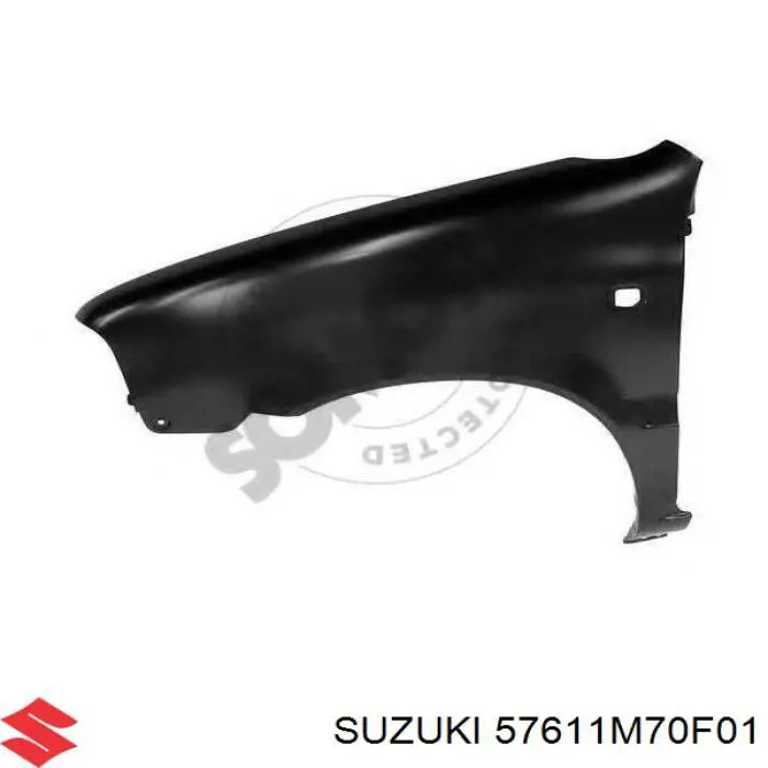 Guardabarros delantero derecho para Suzuki Alto (EF)