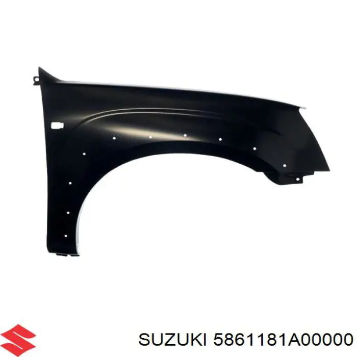 5861181A00000 Suzuki guardabarros delantero derecho