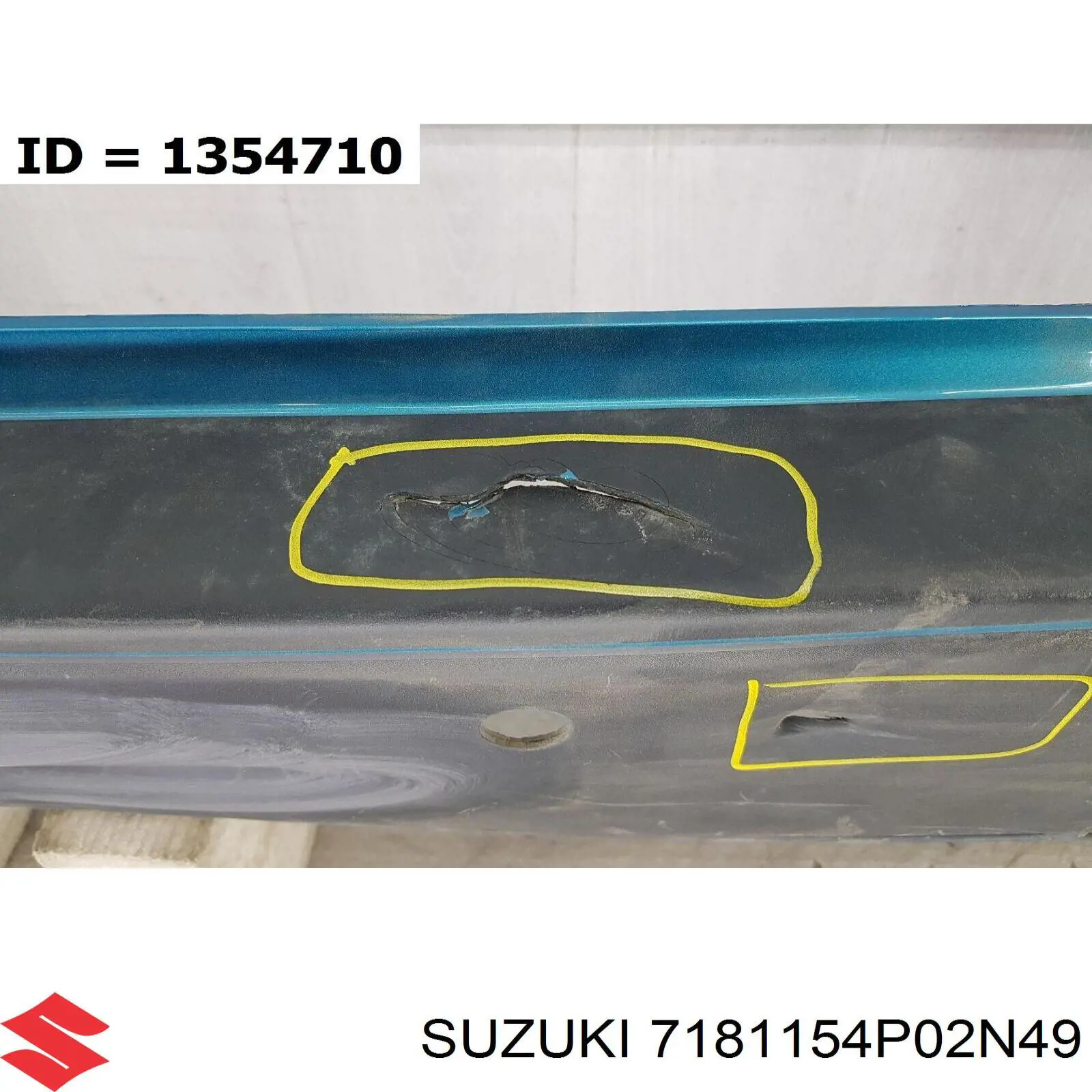 7181154P02N49 Suzuki Defensa trasero