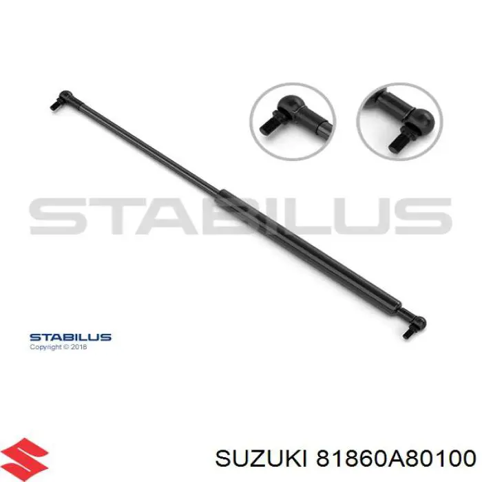 Amortiguador de maletero Suzuki 81860A80100 precio, desde 15,73 EUR