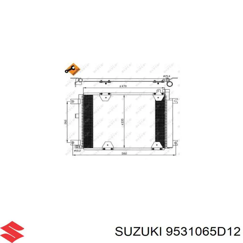Comprar 9531065D12 Suzuki Condensador de aire acondicionado