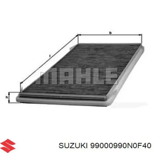 99000990N0F40 Suzuki filtro de habitáculo