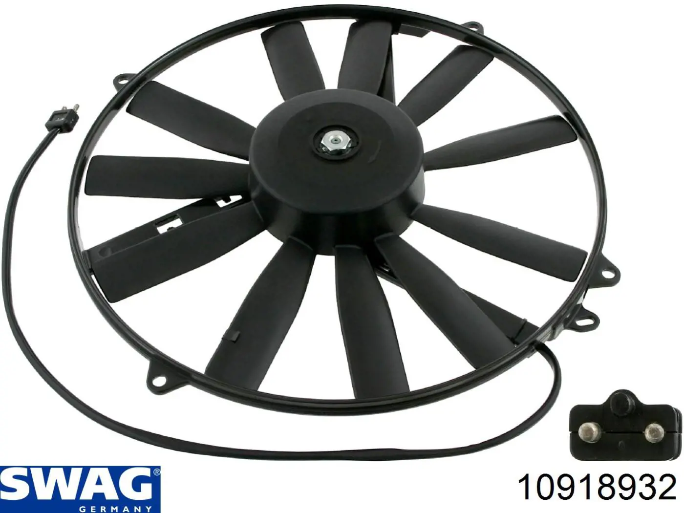 10918932 Swag ventilador (rodete +motor aire acondicionado con electromotor completo)