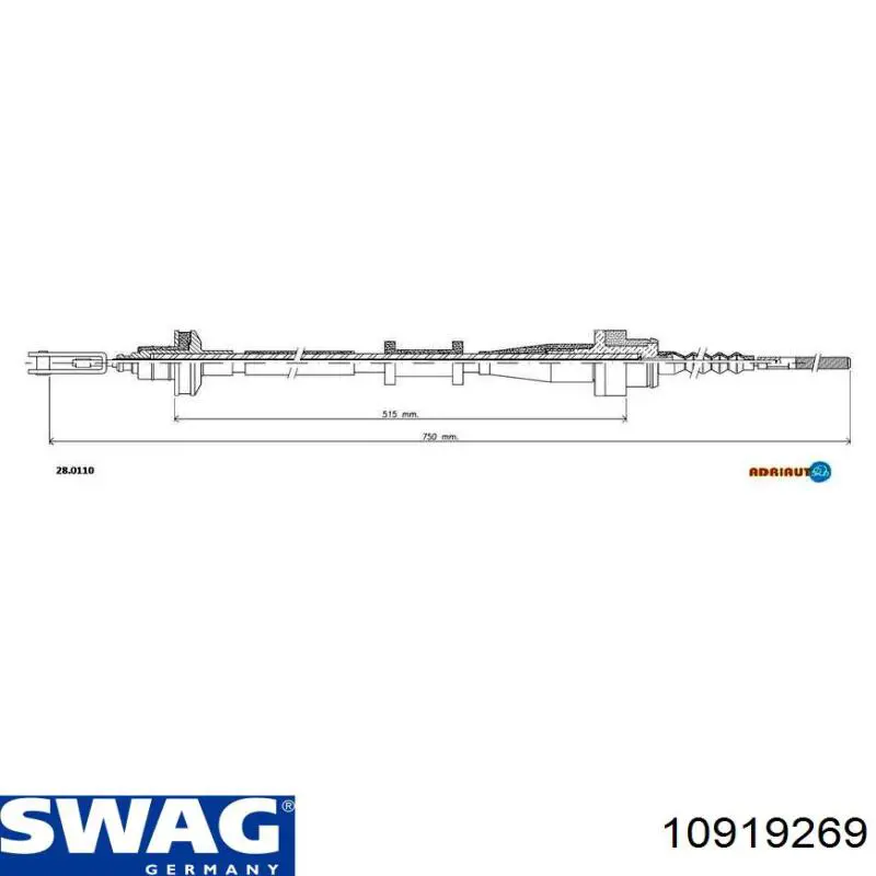 10919269 Swag cable velocímetro