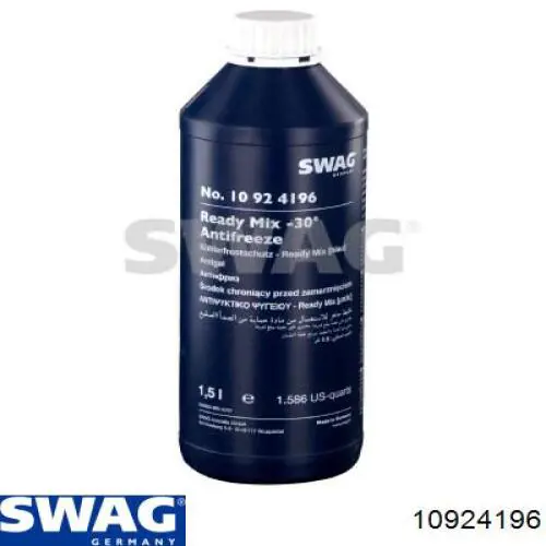 Líquido anticongelante Swag ANTIFREEZE -25°C 1.5L Azul (10924196)