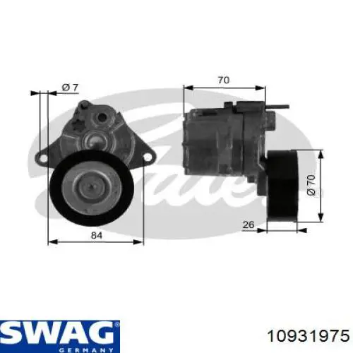 Comprar 10931975 Swag Polea tensora, correa poli V
