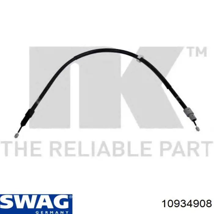 10934908 Swag cable de freno de mano trasero derecho/izquierdo