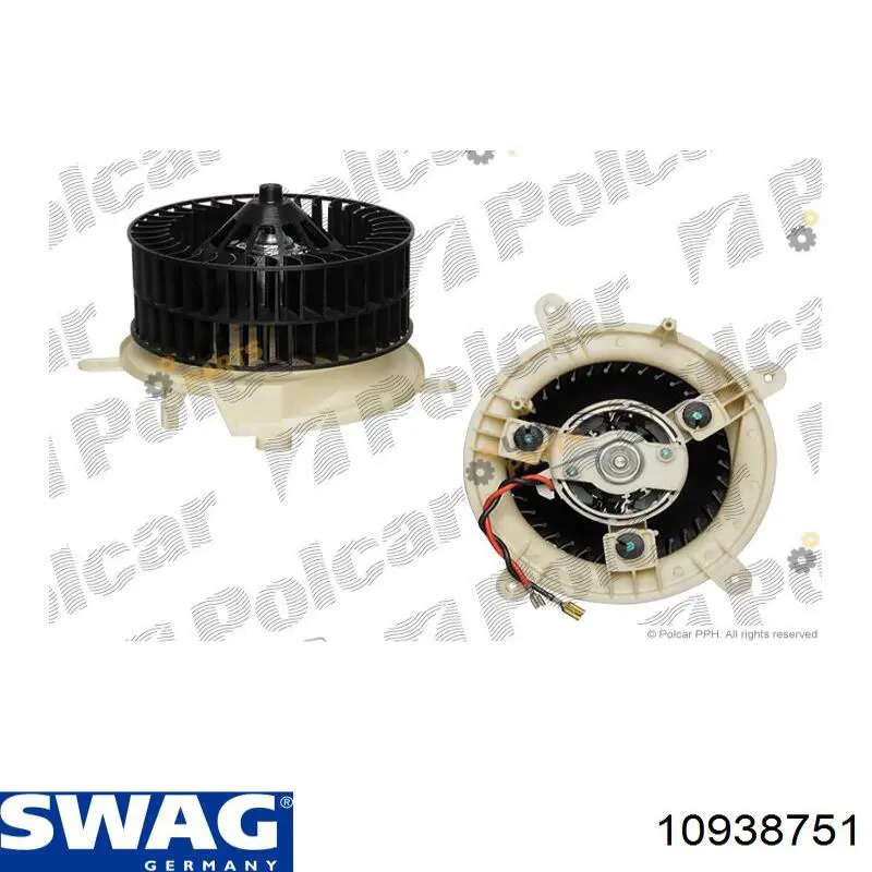 10938751 Swag Ventilador de habitáculo