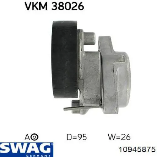 Rodillo tensor Swag 10945875